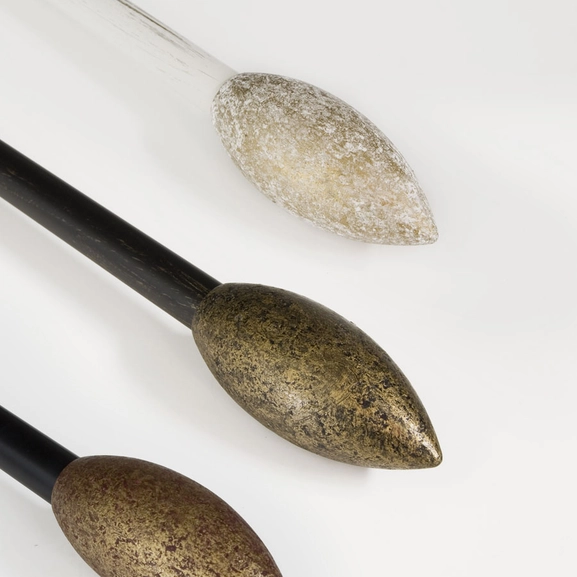 Ändknopp trä, flera färger, Hasta