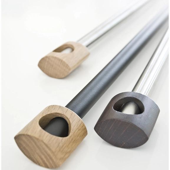 Vision curtain rod oak Hasta