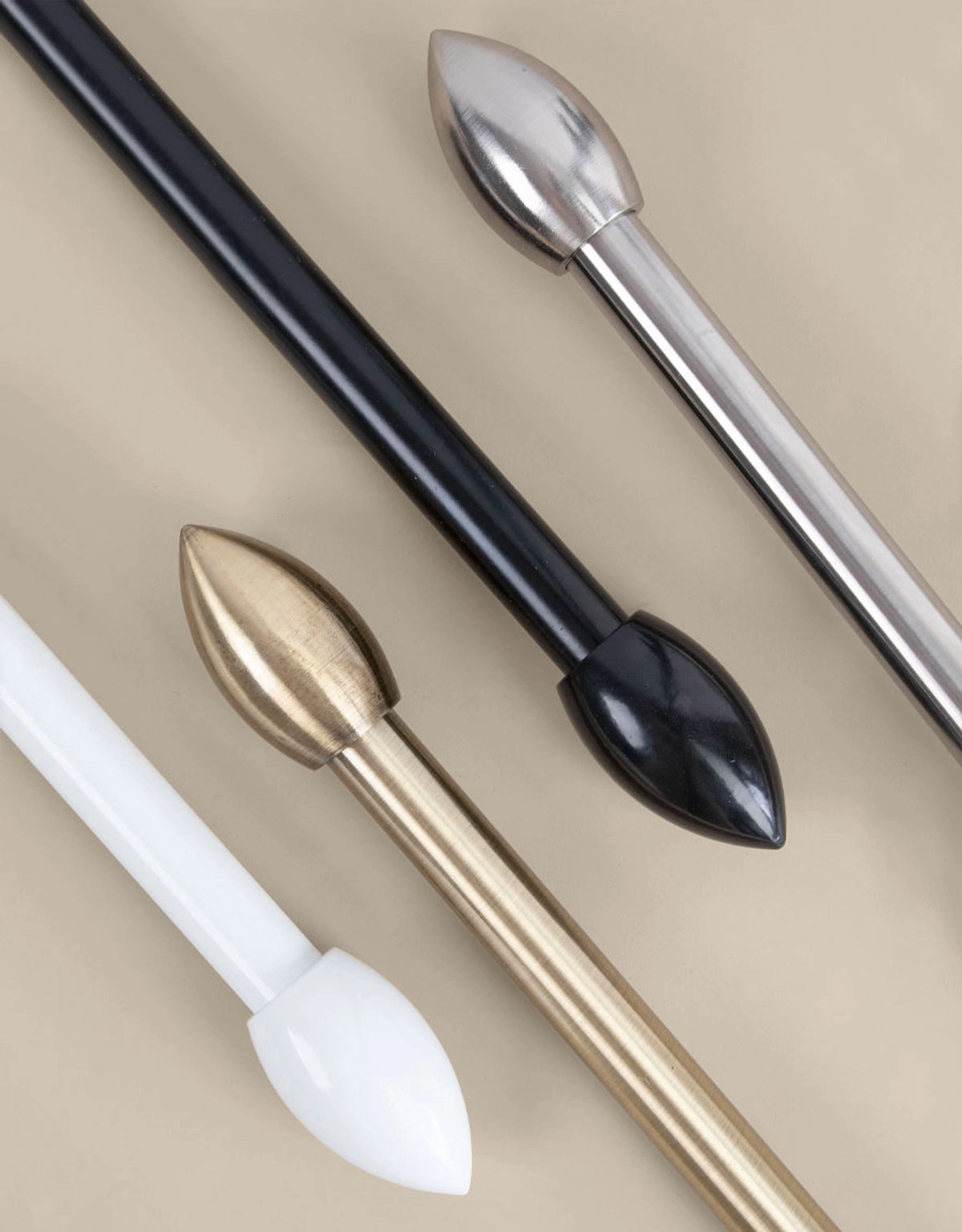 Stänger i metall till sänghimmel