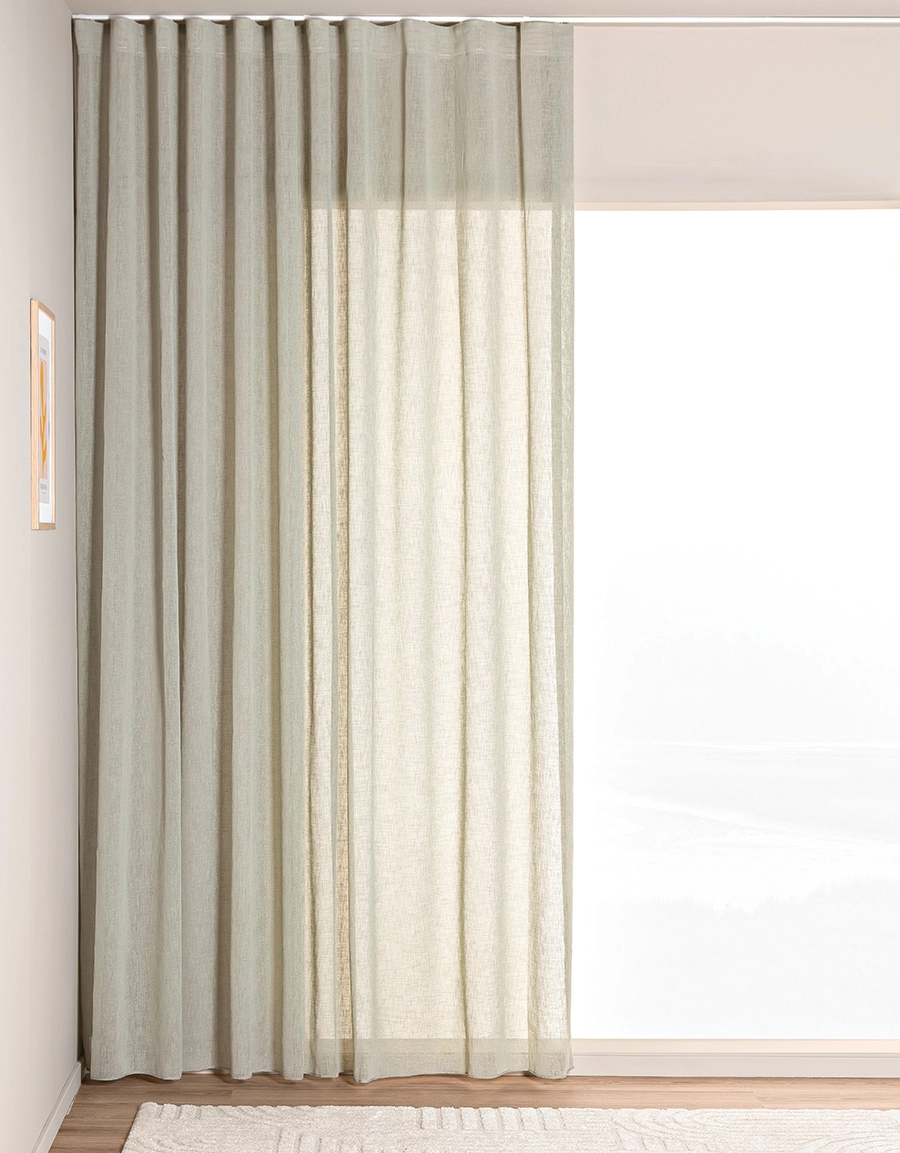 Skir gardin Malva, grön