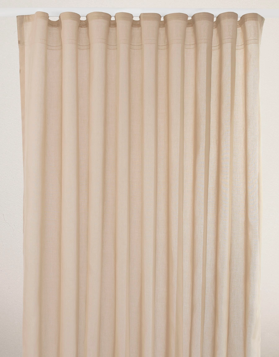 Curtain VISKA, beige, extra long & wide