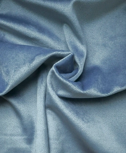 Sammetsgardin måttillverkad Ljuva, blå, hotellgardin