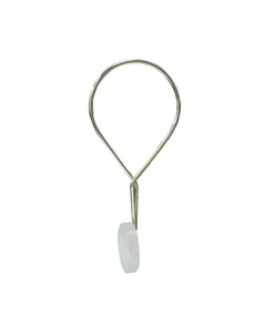 Twisted ring,Circle,stål/frostad akryl