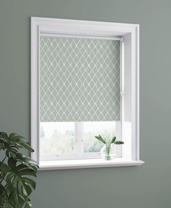 Blackout roller blind ELISA, made-to-measure, green