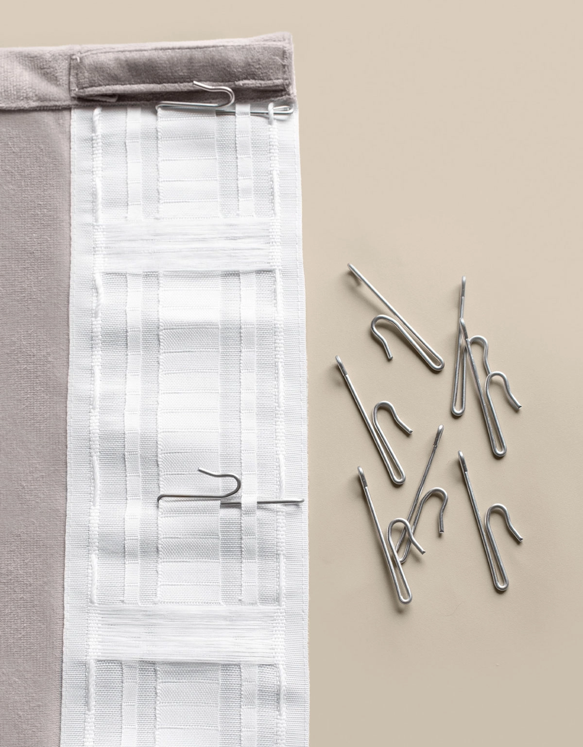 Gardinkrok 1-fingerkrok, låg fattning