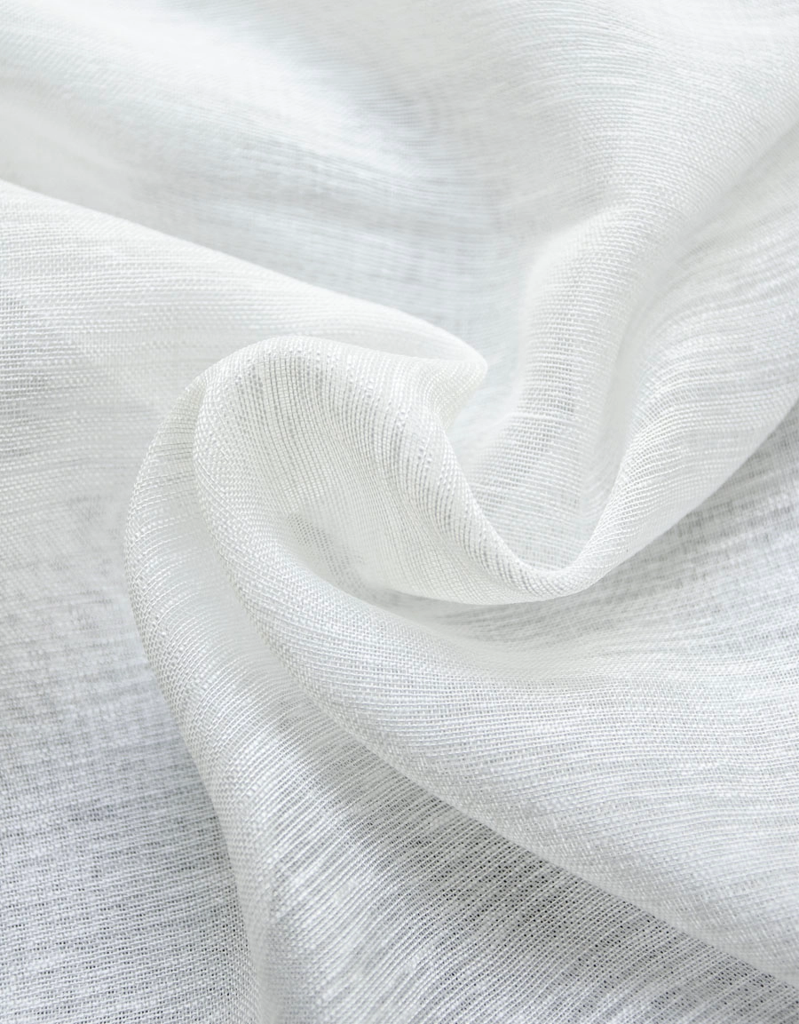 Närbild gardintyg Skimra, vit