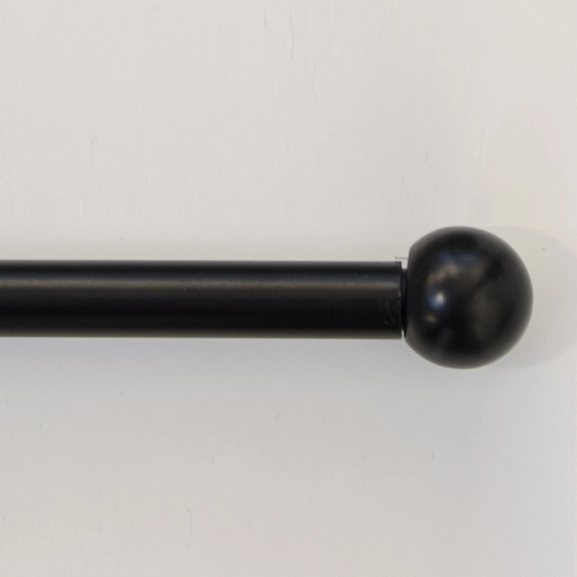 Luna curtain rod black Hasta