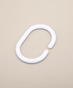 Vit duschring i plast