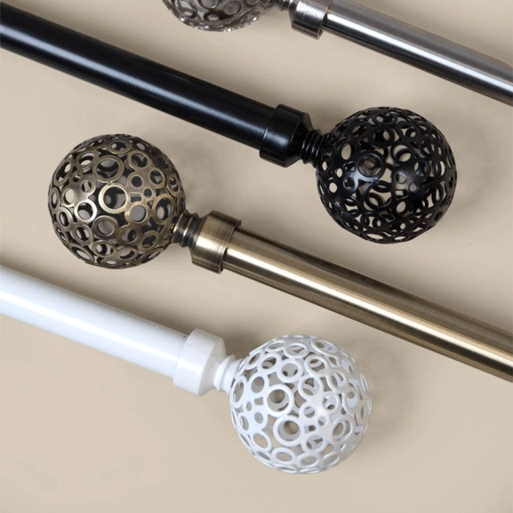 Rund ändknopp i flera färger