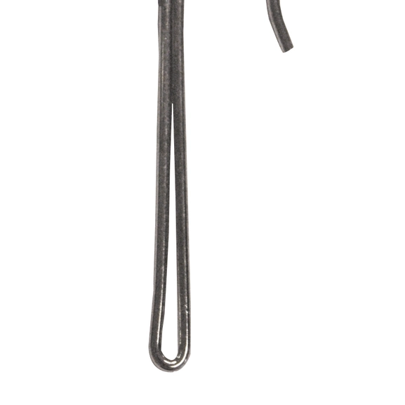 Single-prong eye hook with high profile