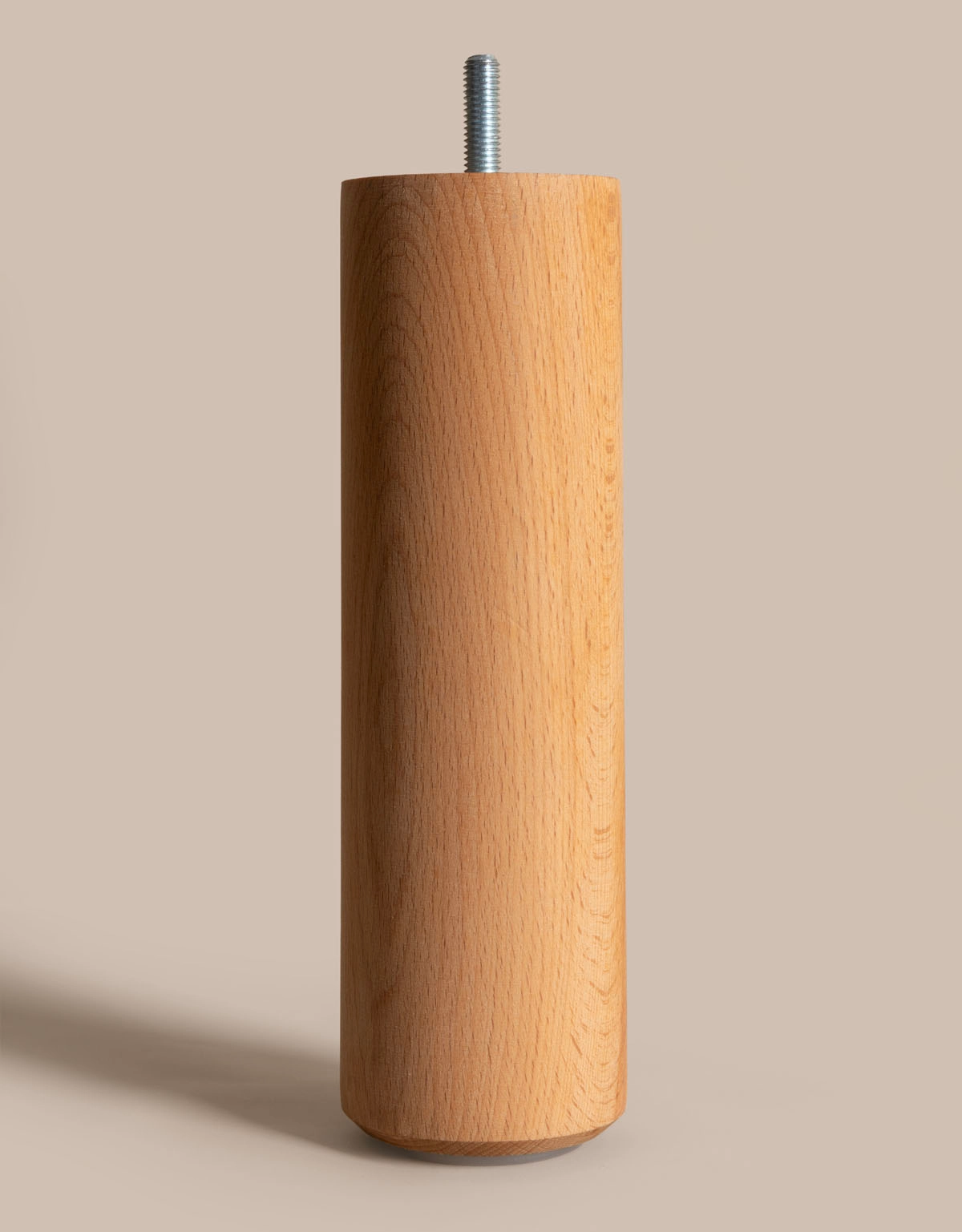 Runt sängben i oljad bok, höjd 30 cm