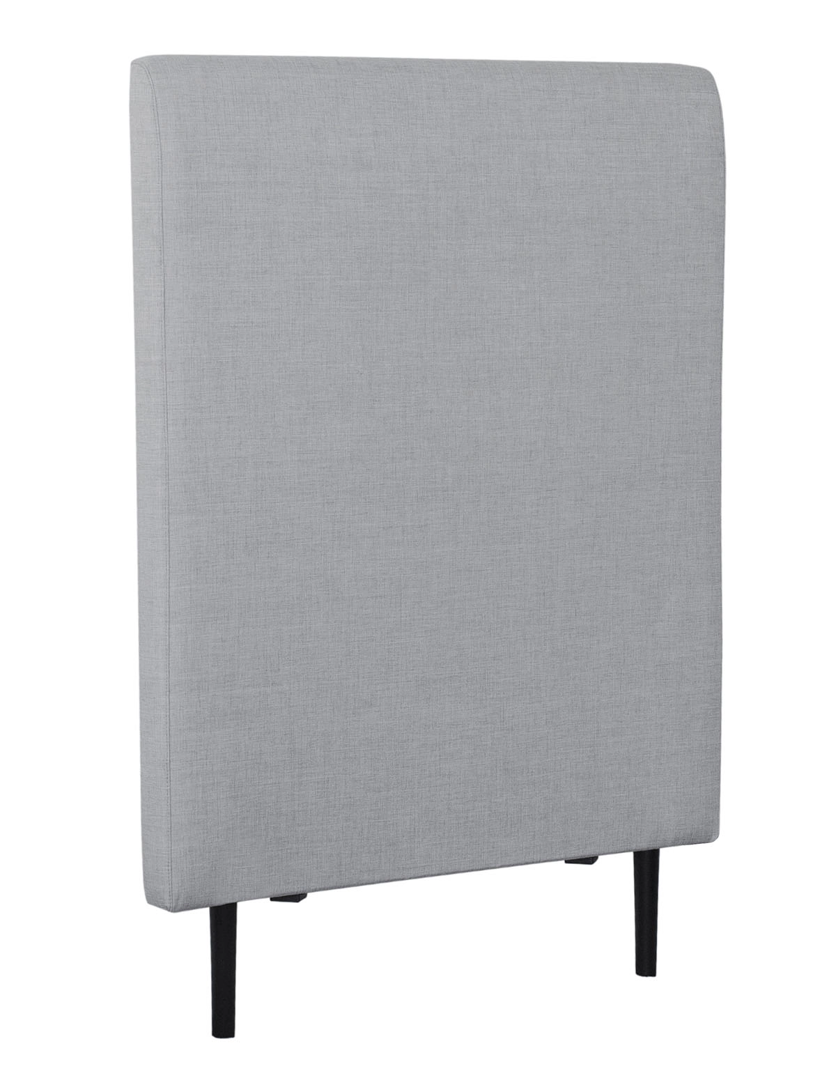 Ljusgrå sänggavel till enkelsäng