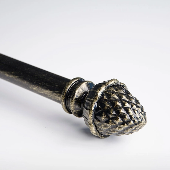 Gardinstång Kotte svartguld