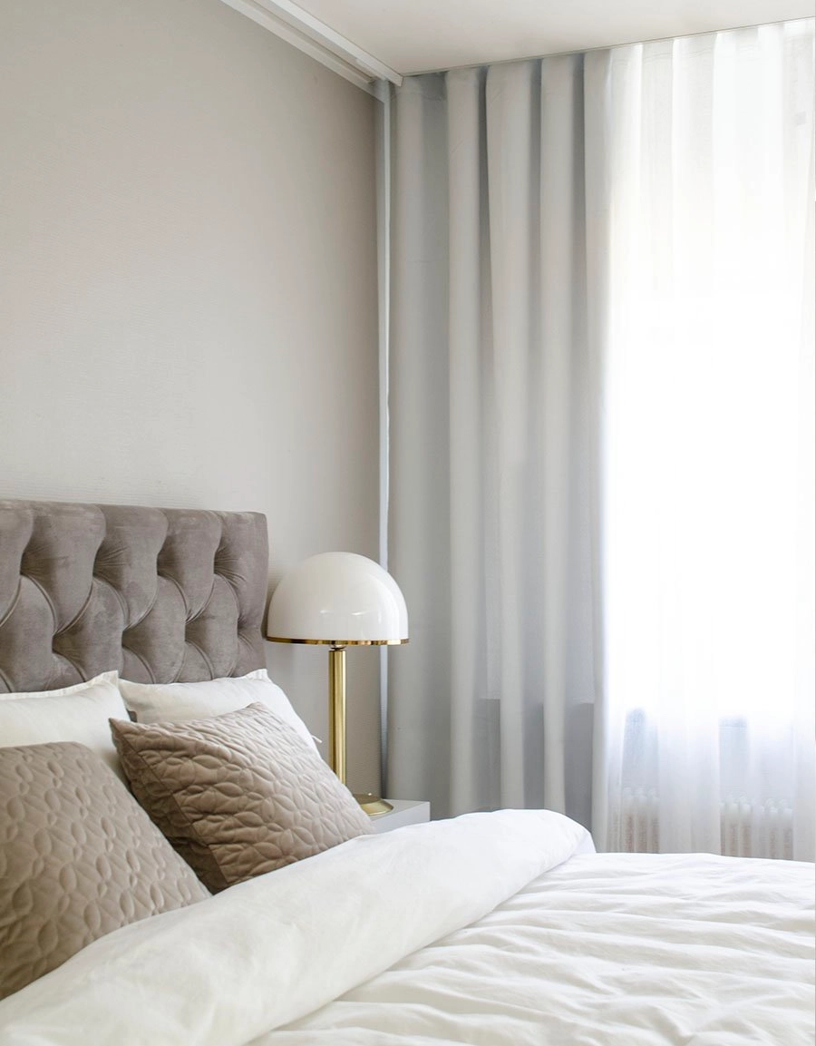 Curtain DOKIE, blackout 95%, white