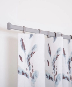 Modena silver inexpensive curtain rod
