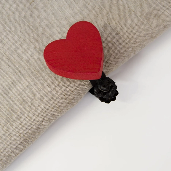 Dekorklämma och Servering Hjärta Hasta