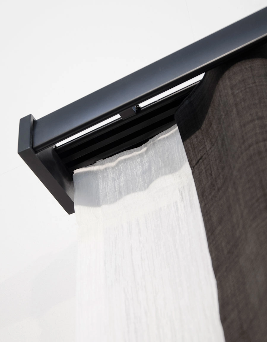 Alu Dream curtain rail, with pelmet