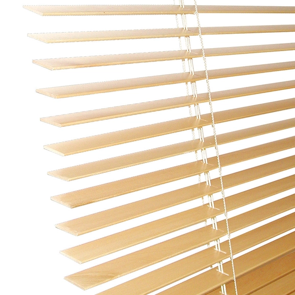 Wooden Venetian blind natural 27 mm