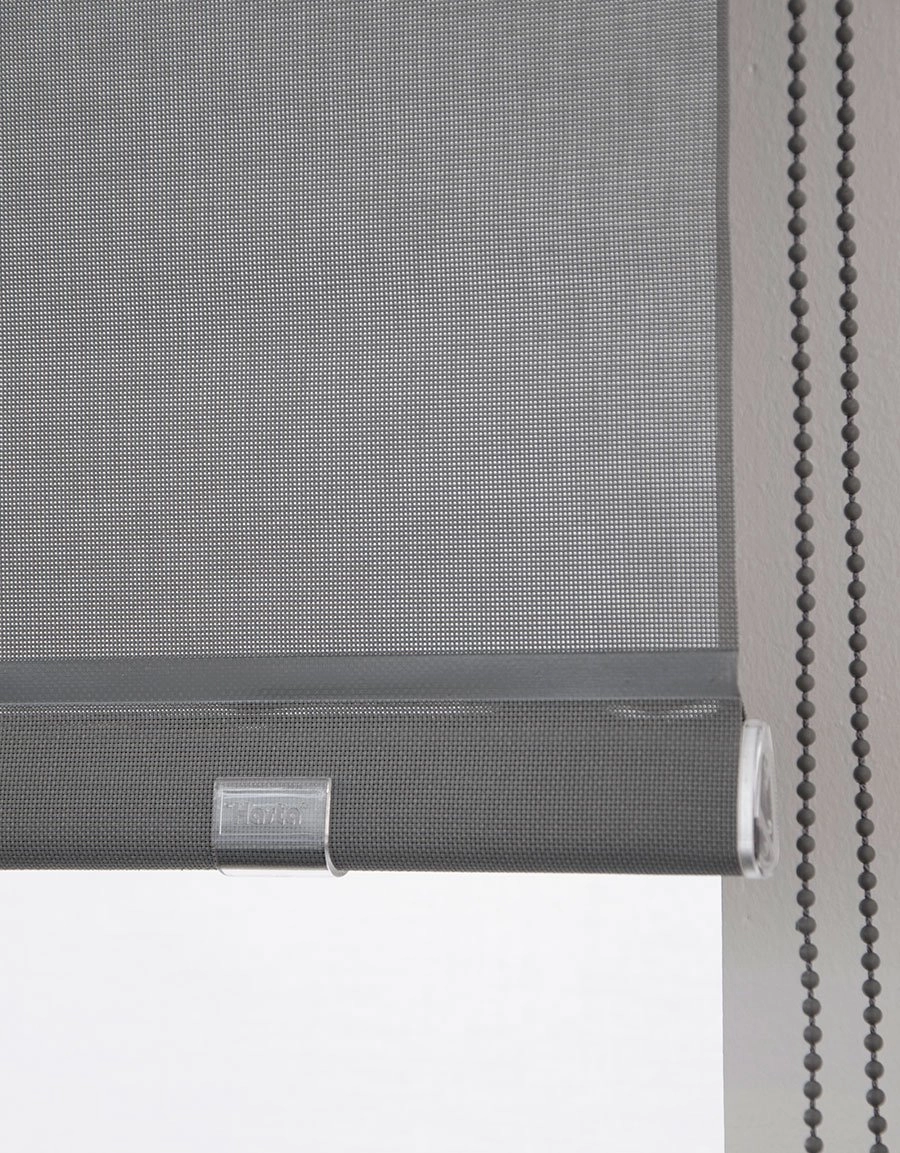 Screen Roller Blind Dark Gray bottom bar