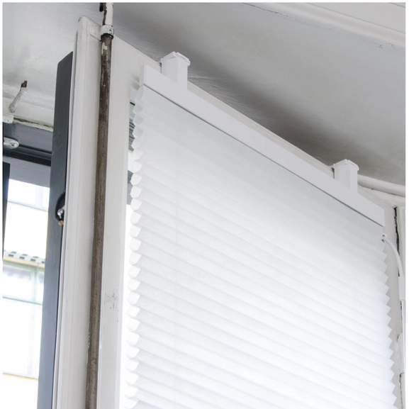 Multifix pleated blind no screws!