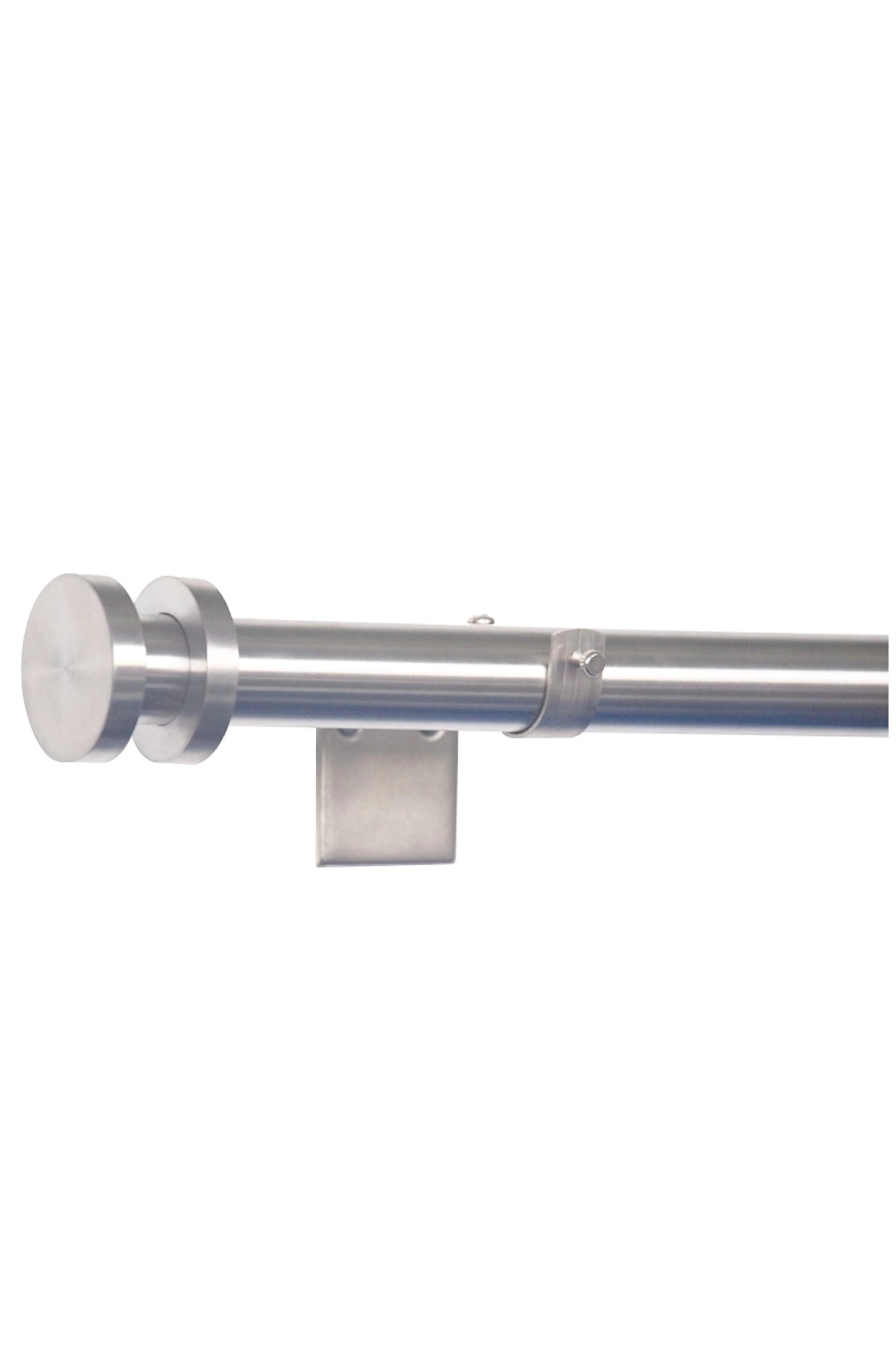 Infront curtain rod, stainless steel, 26/28 mm