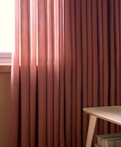 Made-to-measure curtain VILJA, rusty red