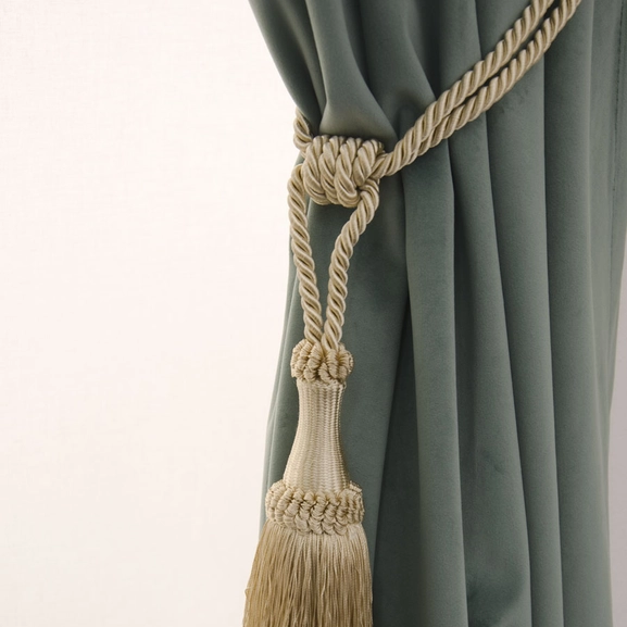 Silk Tassel Hasta Curtain Tieback