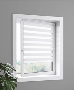 Multifix Day&Night rullgardin vit, måttillverkad, skruvfri