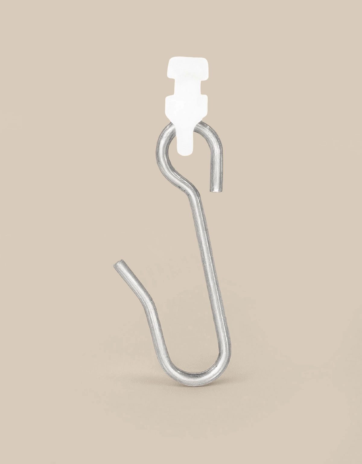 Gardinglid med metallkrok för duschdraperi