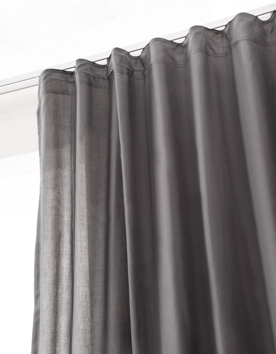 Leo Curtain Gray transparent Hasta