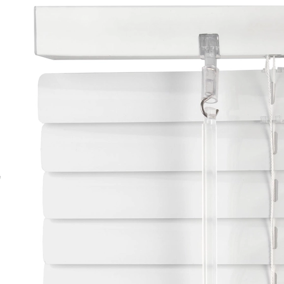 Persienn Cordless, vit och silver