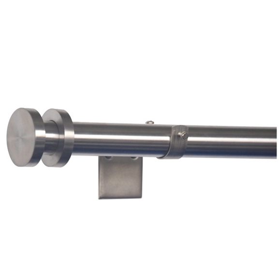 Infront curtain rod, stainless steel, 26/28 mm