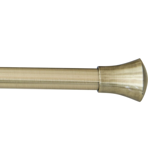 Vega antique brass curtain rod from Hasta