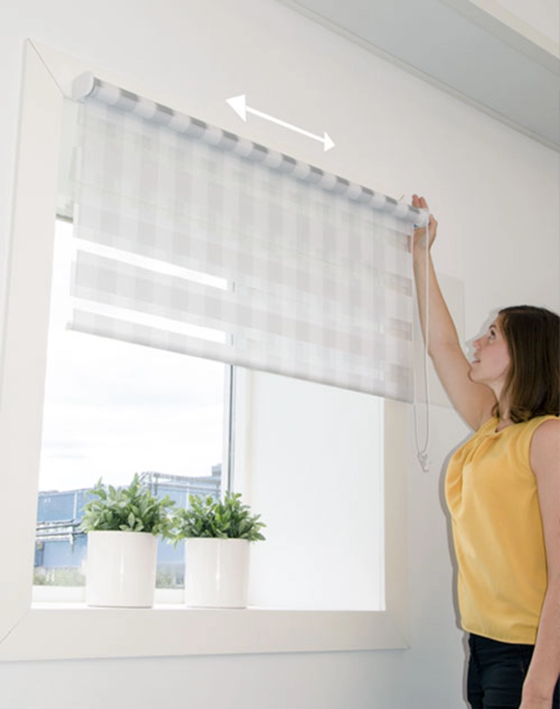 architect roller blind with mounting plate