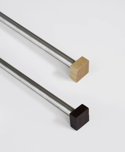 Ändknopp Cube, trä, flera färger, Hasta