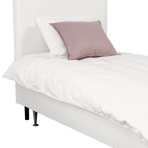 Vit sänggavel till enkelsäng