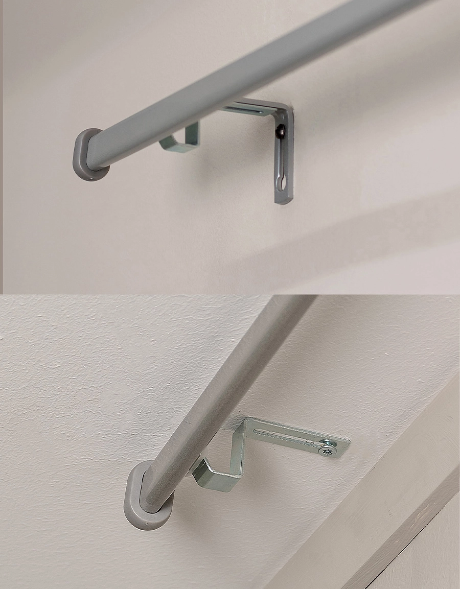 Montering på vägg och i tak, gardinstång Modena