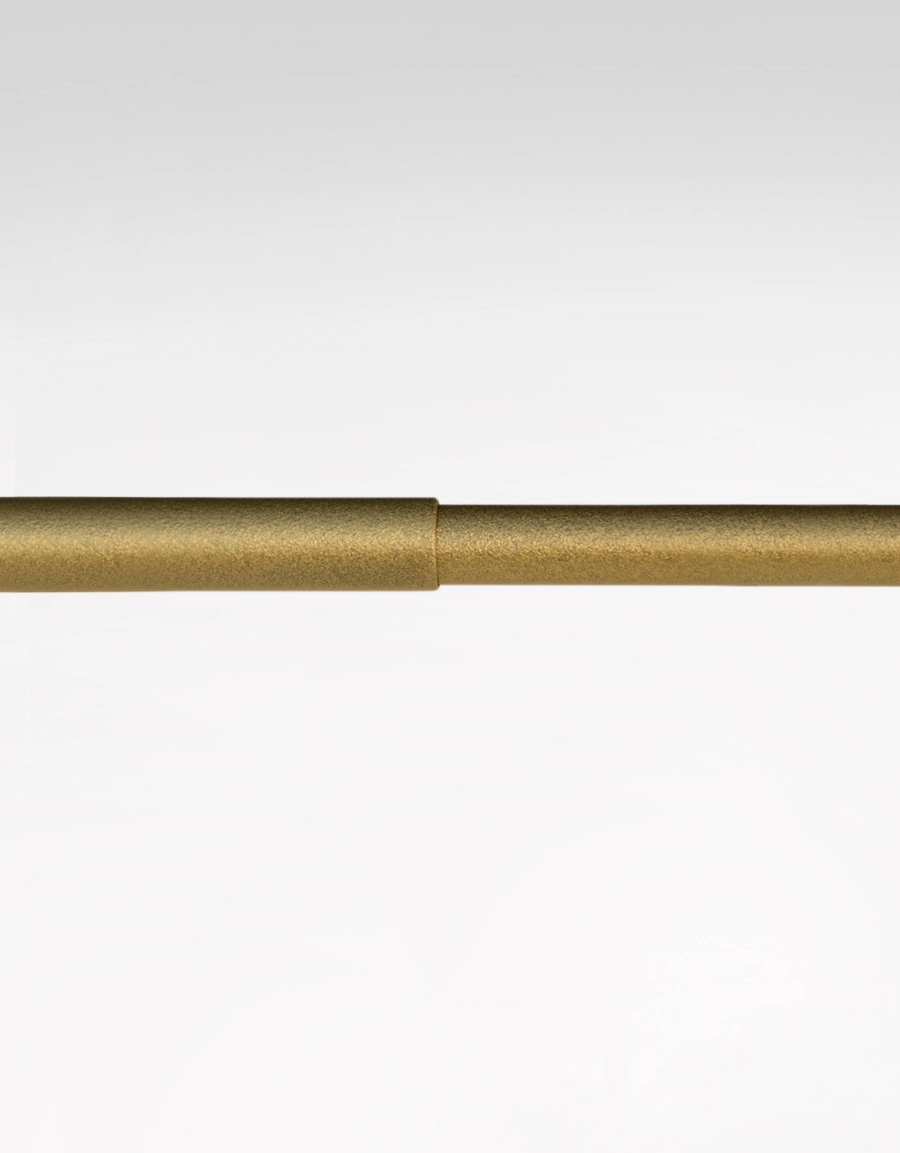 Gardinstång 11/13 mm inkl. väggfäste, reglerbar 130-240 cm, guldnougat