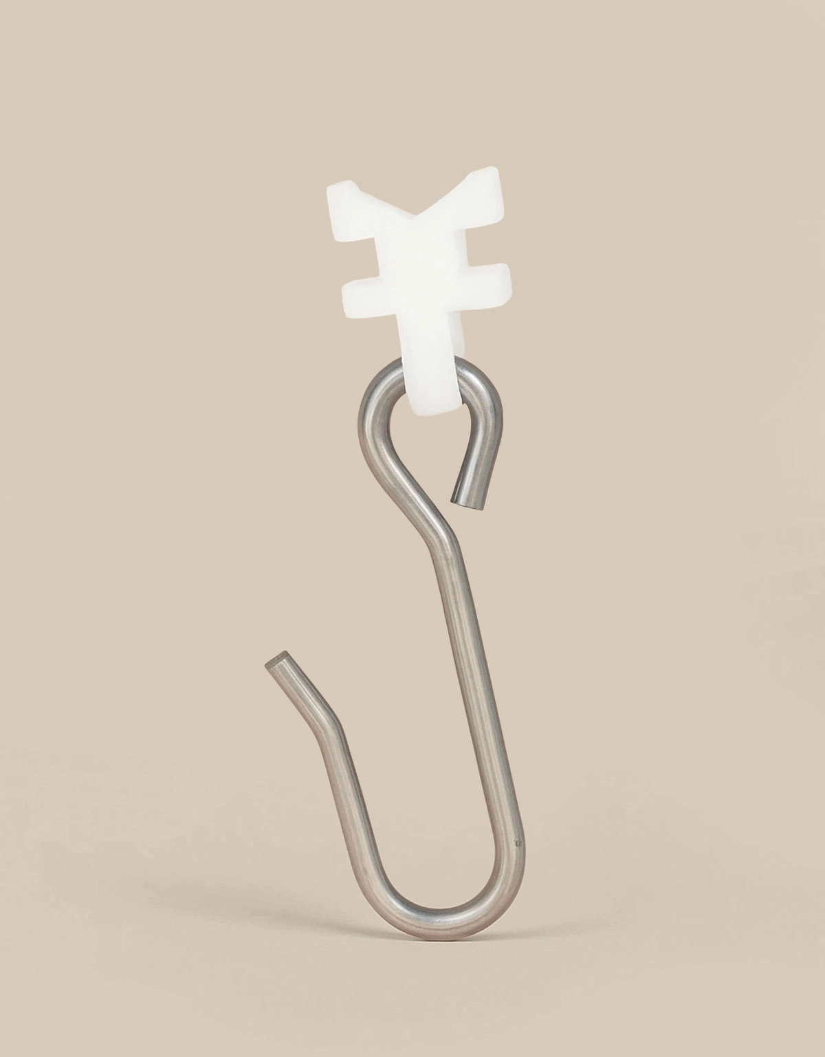 U-glid med krok, för duschdraperiring