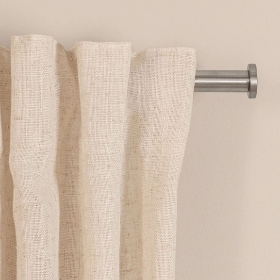 Rostfri ändknopp i cirkelform