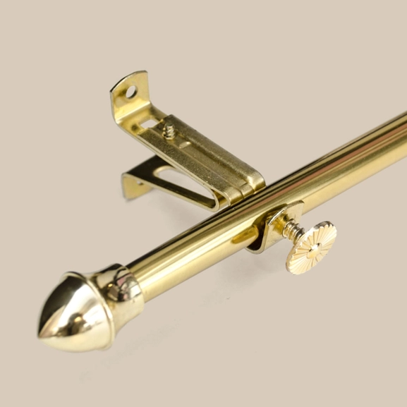 Caféstång, 12 mm, mässing, flera längder