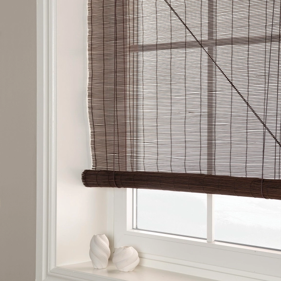 Mörkbrun roll-up rullgardin