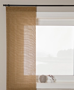 Naturfärgad rustik panelgardin