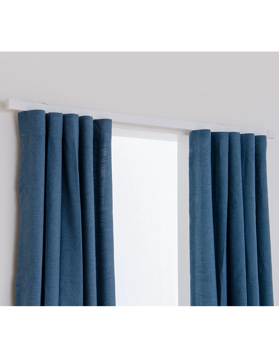 Cabin made-to-measure curtain rail white Hasta