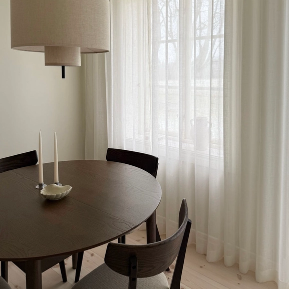 Måttillverkade gardin Saga, vit