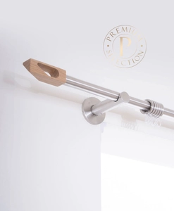 Quattro Oak Curtain Rod Hasta