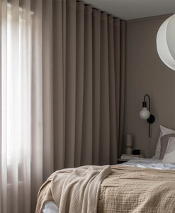 Made-to-measure curtain VILJA, greige