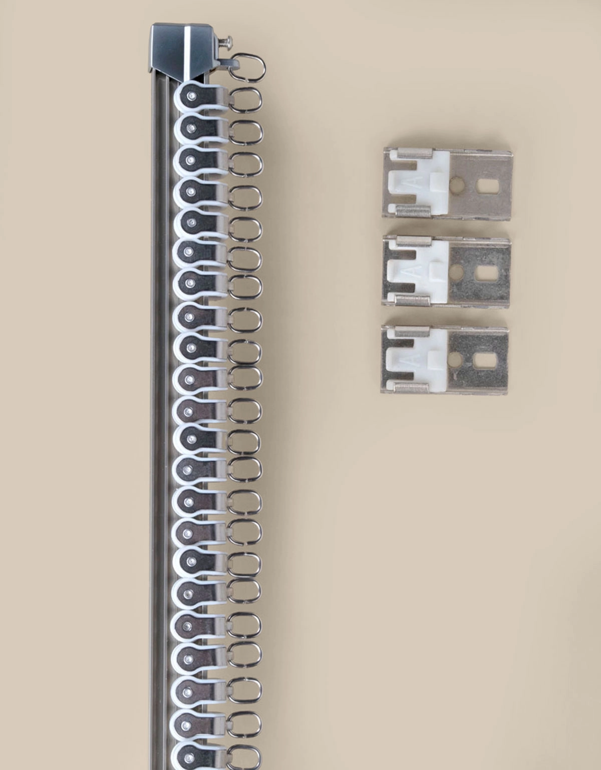 Gardinskena Bendable i varmsilver