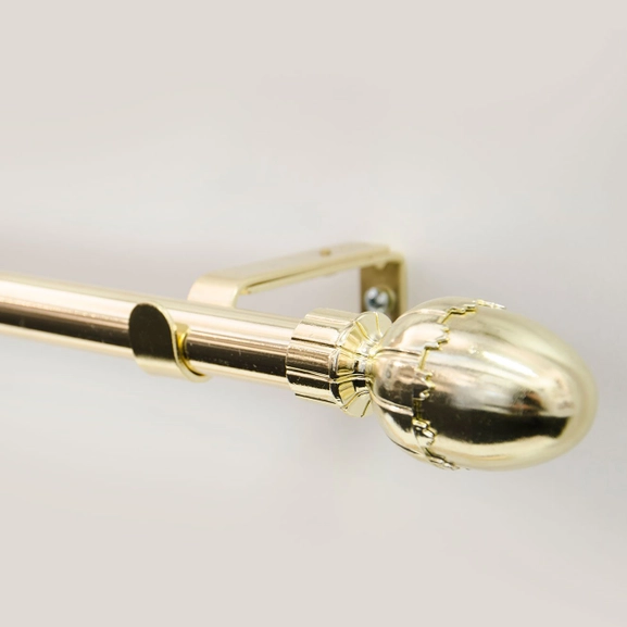 Elin Brass Curtain Rod Hasta