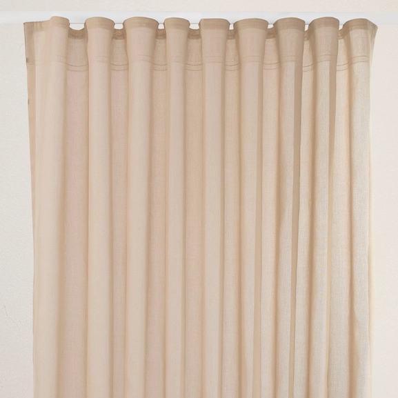 Curtain VISKA, beige, extra long & wide